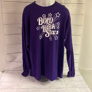 Keller Williams BOLD ROCK STARS T-Shirt size XL Long Sleeved Purple T Shirt
